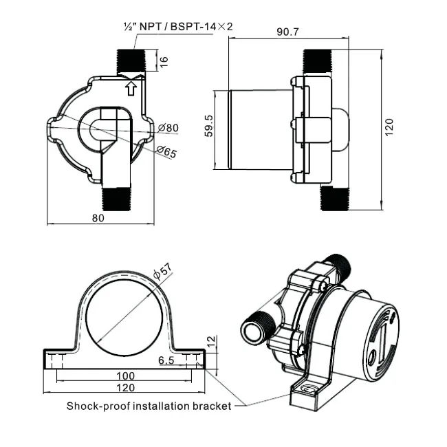 Купить topsflo td5 микро-постоянного тока солнечный насос циркуляции ...