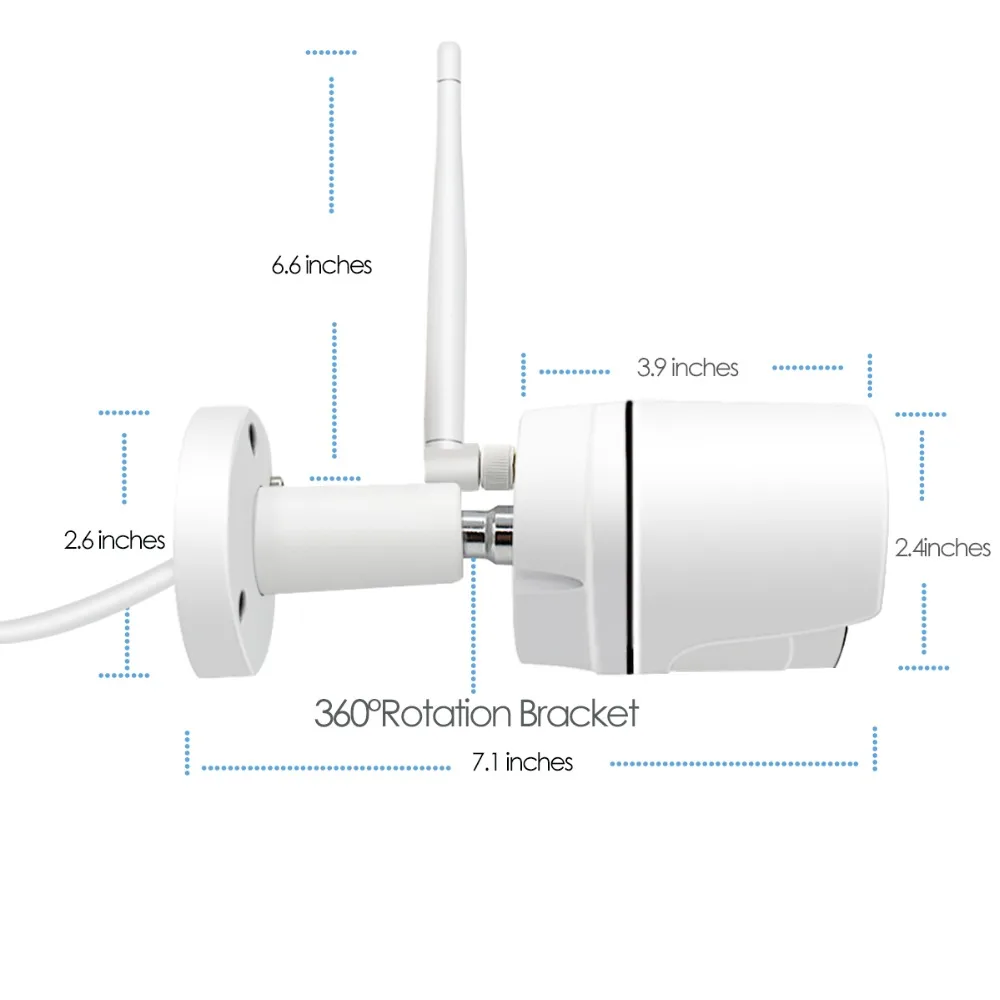 4ch 1080P Аудио Беспроводной NVR комплект P2P 1080P Крытый Открытый ИК ночного видения безопасности 2.0MP аудио IP камера wifi CCTV система