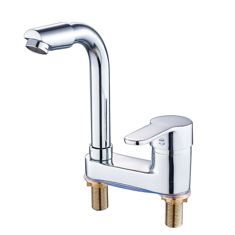 

Copper faucet cold and hot double hole three hole table basin toilet wash basin faucet wx05040945