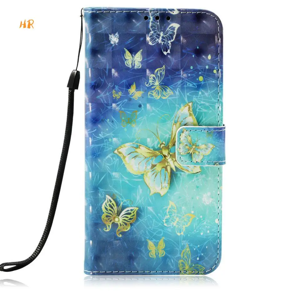 

Leather Flip Case For LG Stylo 4 Cover 3D Vision Painted Flip Wallet Case For LG Aristo 2 K8 2018 Cover LG Q Stylus