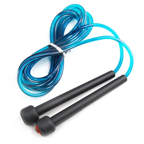 Кристально-синий пластиковая Скакалка скачок скорость упражнения веревка снижение веса
