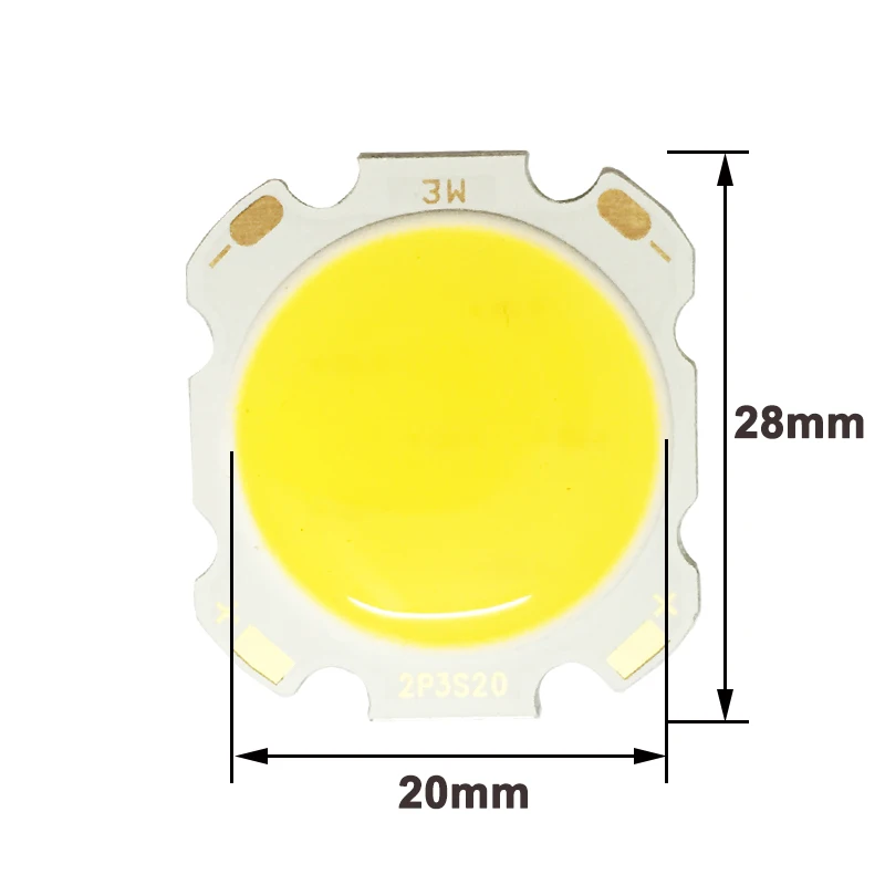 10 шт. 5 Вт 300-350lm DC 15-18 в 28 мм-20 мм размер чипа COB светодиодный чип cree светодиодный для DIY светодиодный прожекторная софитная лампа