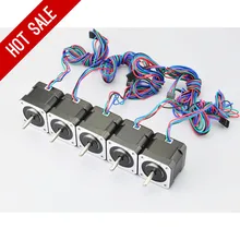 5 UNIDS 2A Nema 17 Del Motor de Pasos de $ number hilos 1 m Cable (17HS16-2004S1) para DIY Impresora 3D CNC Robot