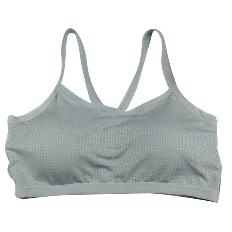 Женская сексуальная распашная рубашка мягкие бюстгальтеры без спинки обёрточная жилетка грудь беспроводной бюстгальтер, Короткие топы - Цвет: Серый