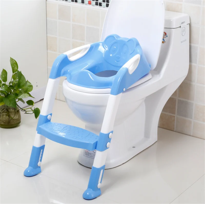 Folding Baby Potty Infant Kids Toilet Training Seat with Adjustable Ladder Portable Urinal Potty Training Seats for Children