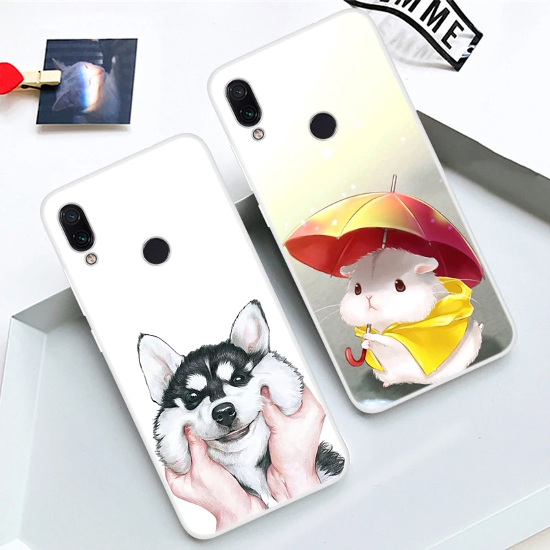 Чехол для Xiaomi Redmi 7 мультяшный мягкий чехол из ТПУ Xiomi 7A силиконовые чехлы