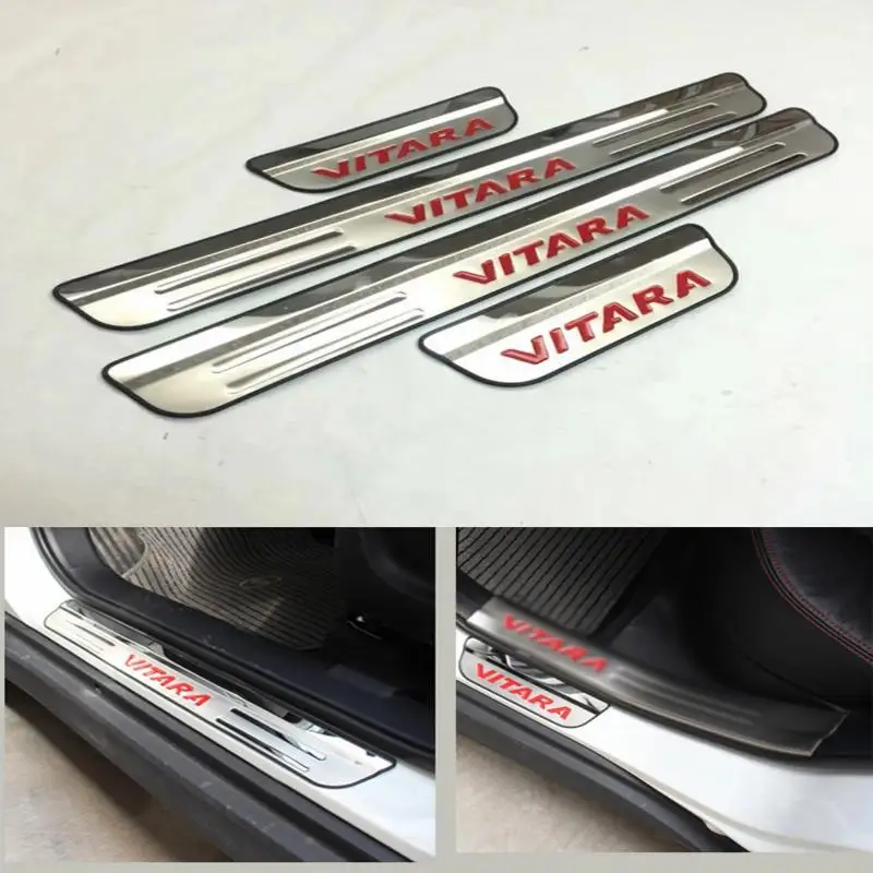 For Suzuki Vitara 2014 2015 2016 2017 Door Sill Accessories Stainless
