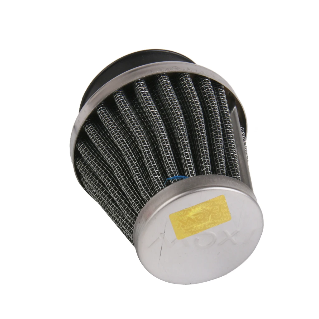 48mm Motorcycle Air Filter Universal Air Intake Cone Fuel Filter Cleaner High Flow Cold Air Intake Filter for Motorcycle Scooter