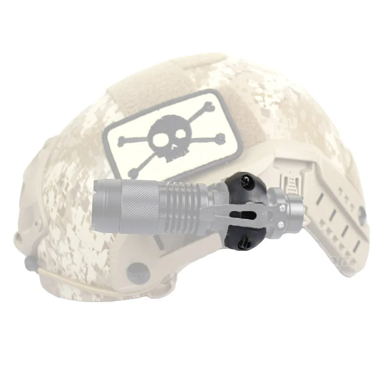 Тактический 20 мм шлем фонарик крепление клип шлем адаптер зажима для быстрого шлема мини держатель для фонарика
