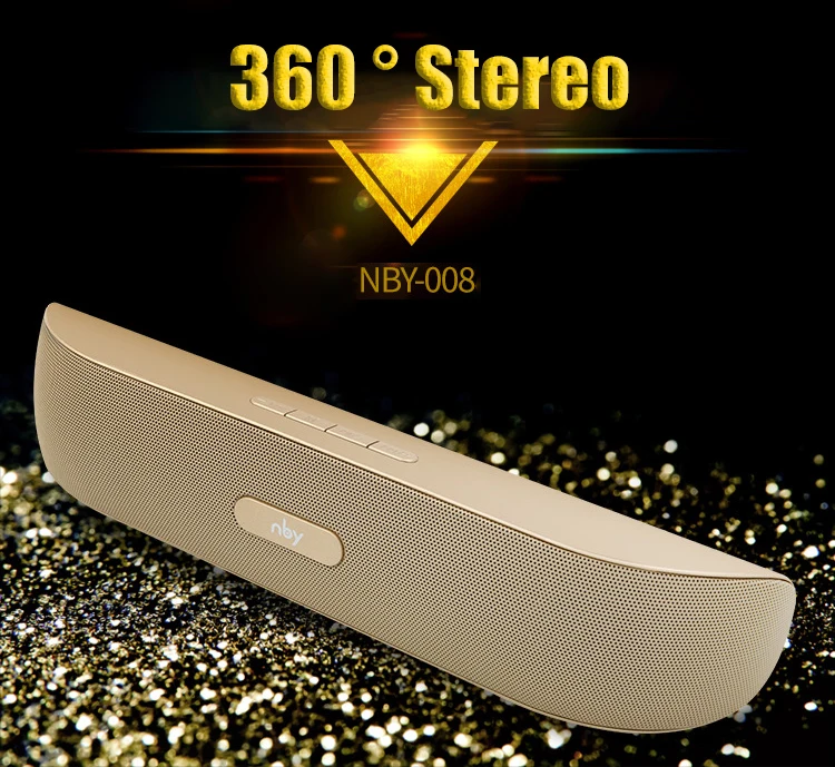 nby 008 Portable Bluetooth Speaker FM Radio 10w Wireless Hi-Fi Loudspeaker 3D Stereo Speakers Computer Bass Boombox tws AUX TF