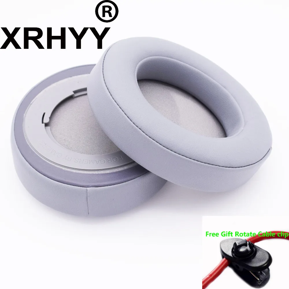 XRHYY 1 пара Сменные амбушюры для телефона чехол наушников Razer Kraken Pro V2 (черный/серый)