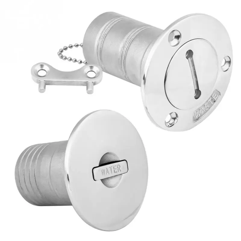 1.5/'/' Boat Marine Deck Fill Filler Port Key Gas Fuel Tank 316 Stainless Steel ~