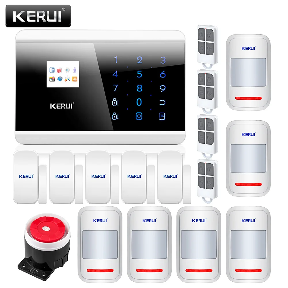 imágenes para KERUI 8218G APP IOS Android GSM PSTN Dual Wireless Home Seguridad Sistema de Alarma Táctil Voz Inglés Ruso Español Francés teclado imágenes para KERUI 8218G APP IOS Android GSM PSTN Dual Wireless Home Seguridad Sistema de Alarma Táctil Voz Inglés Ruso Español Francés teclado
