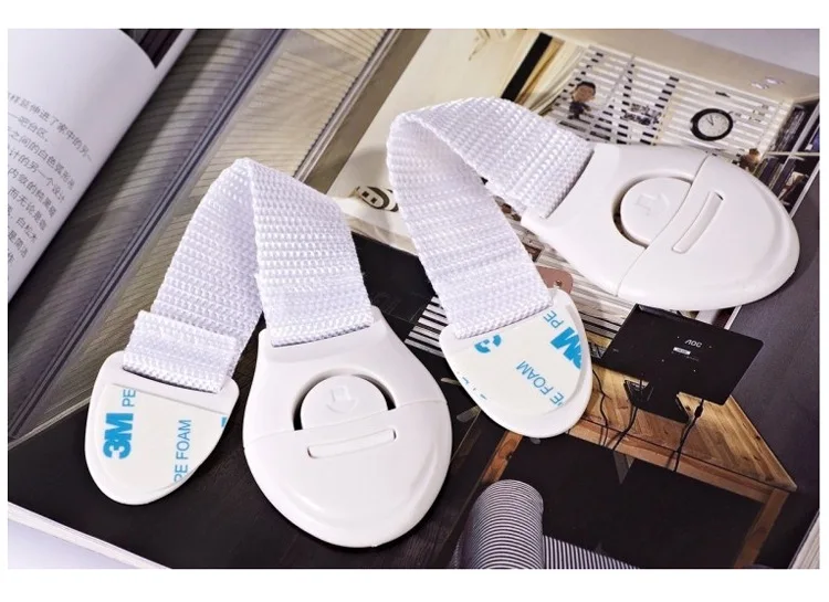 Kids Safety Locks Cabinet Door Children Kids Drawer Refrigerator Locks Children Safety Protection Plastic Security Locks Straps