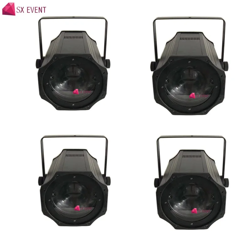 

4pcs/lot 200w COB LED Zoom Par Can 4973lm Down Light Studio Theater 50 Degree Beam Angle Zoom Par Professional Show Stage Light