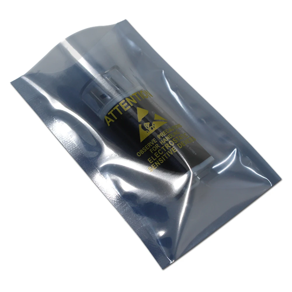300pcs/ lot Clear ESD Shielding Anti Static Bag Open Top Antistatic
