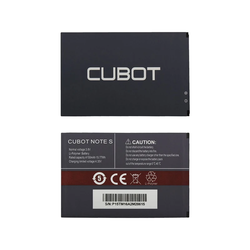 imágenes para Batería de repuesto Para Cubot Nota S 5.5 Pulgadas Teléfono Móvil Bateria 4150 mAh Recargable Li-ion del Polímero 100% Probado imágenes para Batería de repuesto Para Cubot Nota S 5.5 Pulgadas Teléfono Móvil Bateria 4150 mAh Recargable Li-ion del Polímero 100% Probado