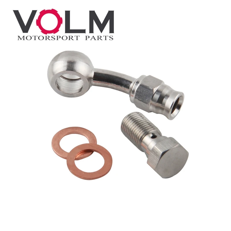

auto motorcycle Motor Bike hydraulic Teflon brake hose stainless steel swivel banjo fitting turbo oil line Fitting AN3 hose