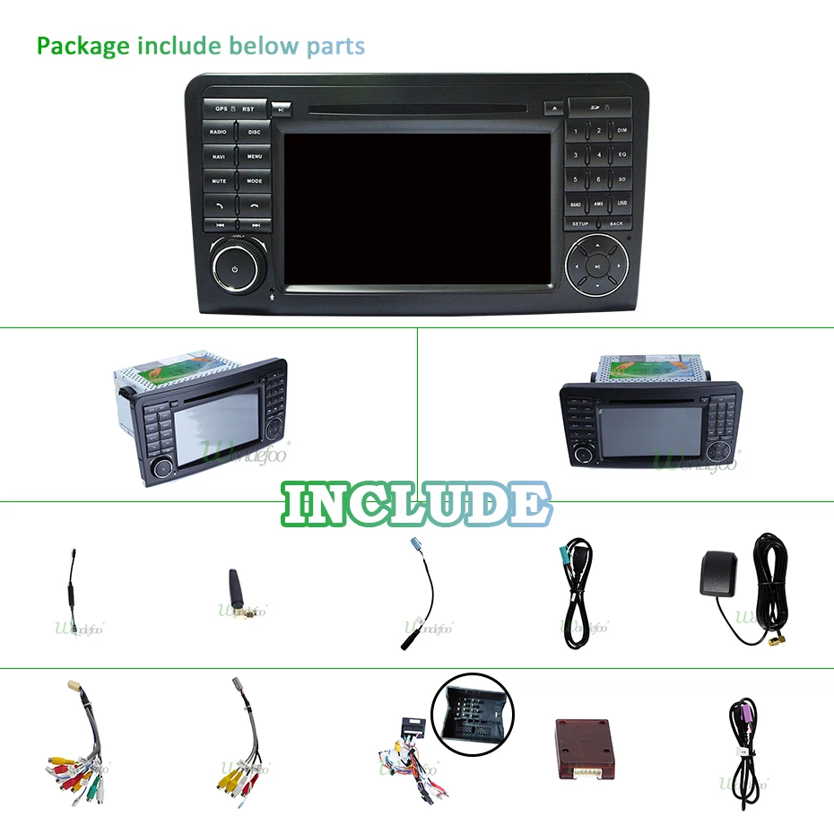 Clearance Android 9.0 4G 64G CAR DVD PLAYER For Mercedes Benz CLASS  GL500 W164 X164 ML350 ML300 ML320 ML280 GL350 GL450 radio navigation 2