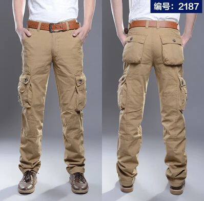 Брендовые мужские Модные Военные Брюки карго с несколькими карманами, мешковатые мужские брюки, повседневные брюки, комбинезоны, армейские брюки для бега