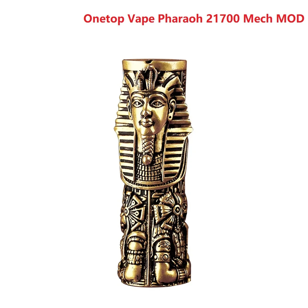 

Heavengifts Onetop Vape Pharaoh 21700 Mech MOD E-cig Kit w/ Direct Powerful Output Support 21700/18650 Battery Vs Drag 2 /Shogun