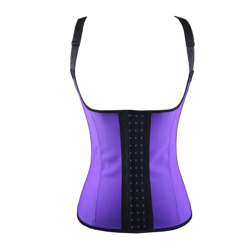 Women Strap Waist Trainer Latex Underbust Slimming Underwear Corset 3