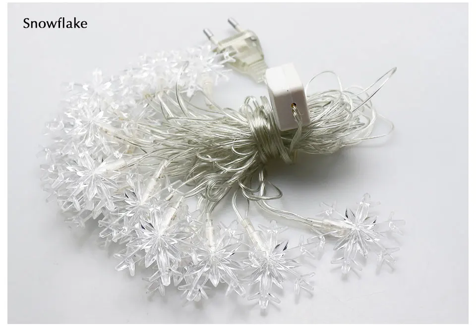 LED Holiday Light 4M 220V EU 110V US Plug Waterproof Fairy Star LED String Light for Home Party Holiday Christmas Decor (17)