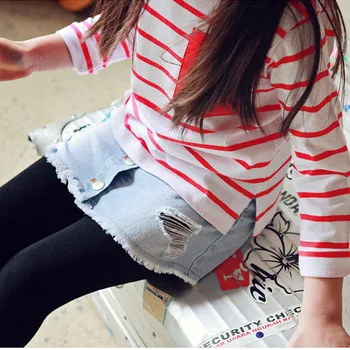 Kids Broken Hole Pants Girls Cave Jeans 2019 Spring Autumn New Children Fashion Denim Skirt-pants Baby Girls Clothing 3
