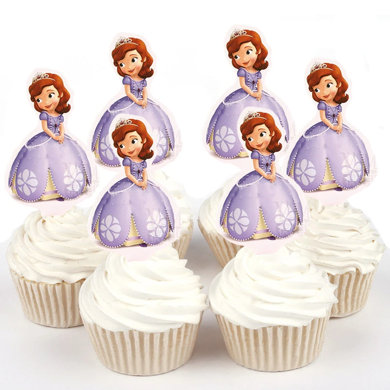 50 個ディズニー冷凍プリンセスソフィアプーさん紙カップケーキの装飾誕生日ウェディングパーティーのサプライヤー ケーキデコレーション用品 Aliexpress
