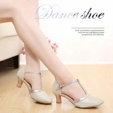 Новинка PU мягкая подошва Туфли для латинских танцев Танго Чача Румба Бальные Танцы обувь для Для женщин/девушек, 2 вида цветов; Каблук 5/7 см A151