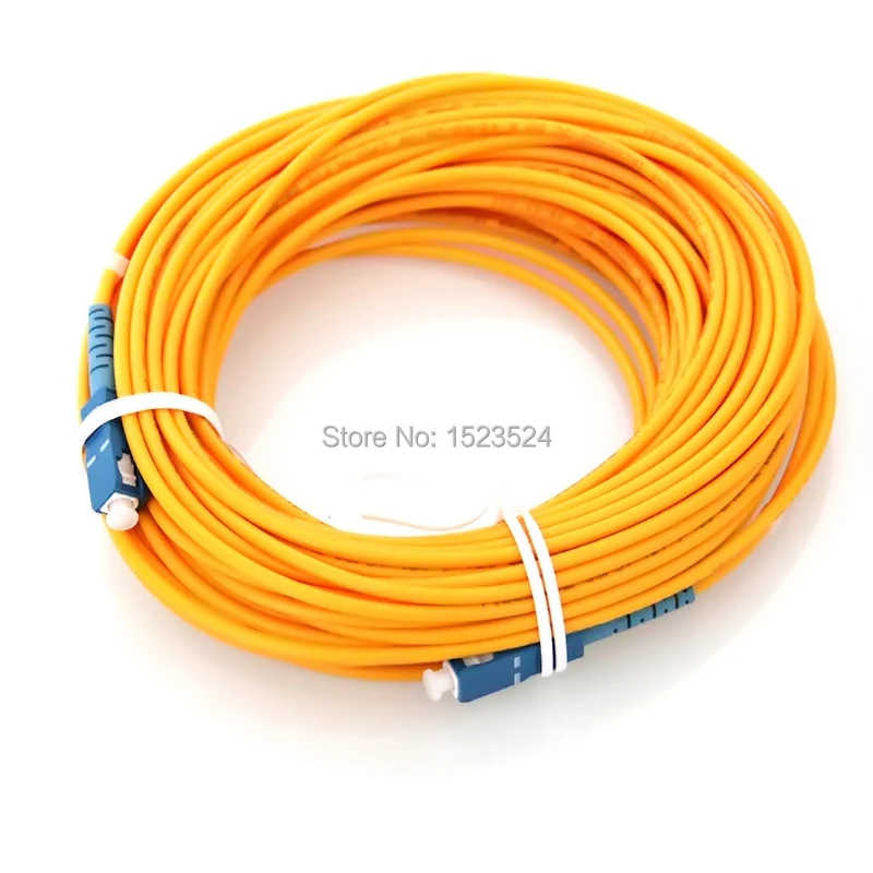 

Free Shipping SM SX 3mm 100 Meters Fiber Optic Jumper Cable SC/UPC-SC/UPC Fiber Optic Patch Cord