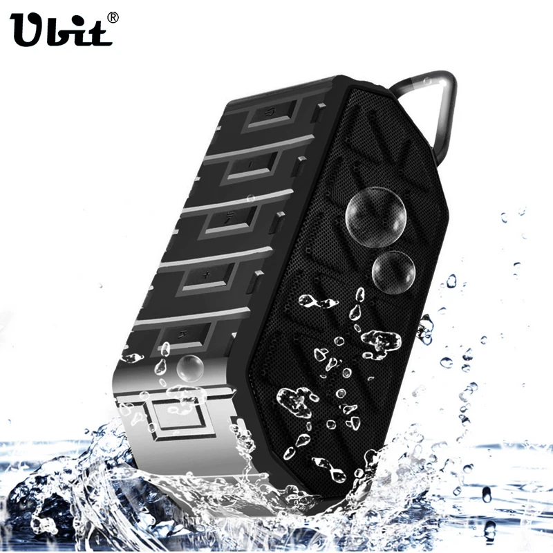 Ubit X8 Waterproof IPX6 Wireless Bluetooth Speaker Portable Speakers 1000mAh 6W (3Wx2) Handfree Outdoor Sport Mini Subwoofer