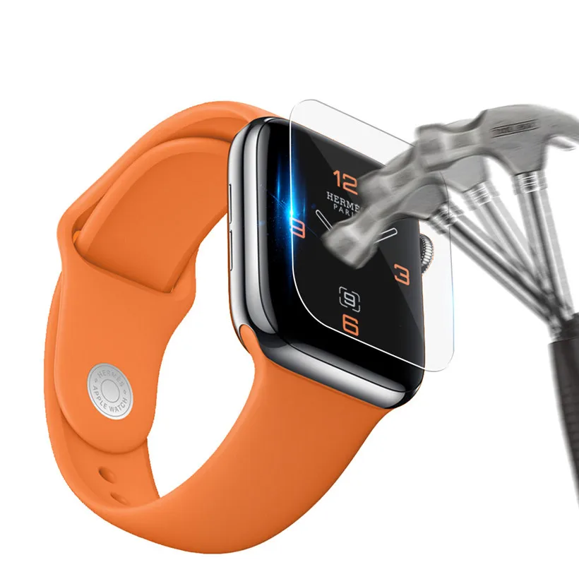 Free Shipping 2Pcs HD Full Coverage Anti Scratch TPU Screen Protector Film For Apple Watch 