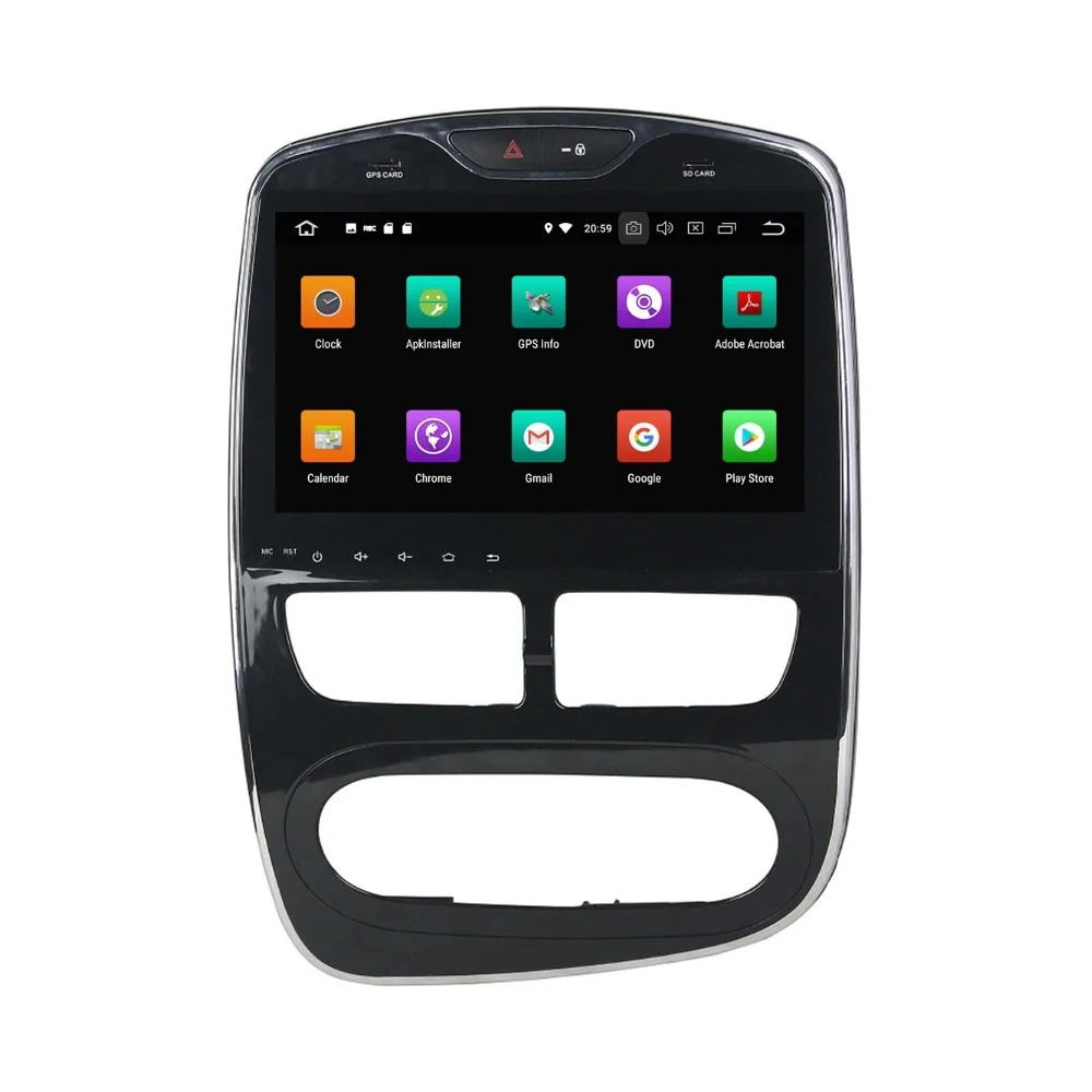 Discount 4GB RAM 10.1" Octa Core Android 8.0 Car Radio DVD GPS Bluetooth 4G WIFI Mirror-link For Renault Clio 2013 2014 2015 2016 2017 2