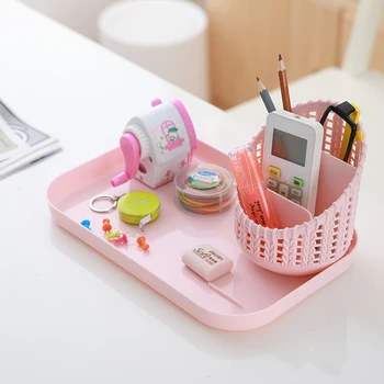 

Desktop Organizer Home Office Storage Box Pot Pencil Holder Sundries Organization Desktop Makeup Organiser Bathrooon Organizer