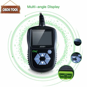 

New Design JDiag JD301 OBD2 OBDII Code Reader Scan Tools OBD 2 Car Diagnostic Tool Better Than OM123