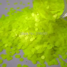 2 мм неоновые желтые точки блеск/Дизайн ногтей Craft