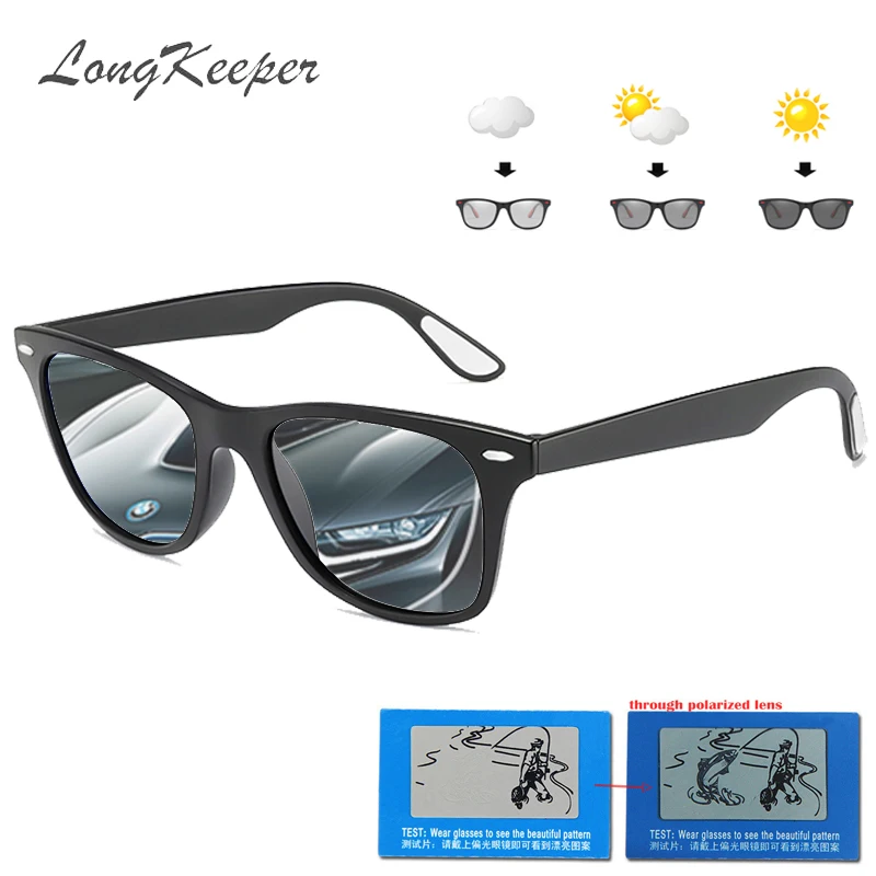 

Hot Sale HD Polarized Photochromic Sunglasses Women Men Brand Designer Driving Sun Glasses Black Frame UV400 Night Vision Gafas