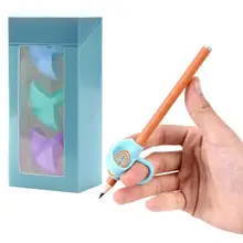 Two-Finger Silicone Grip Pen Correction Device 3-12Years Learning Writing Casual Tool 3pcs x Stationery