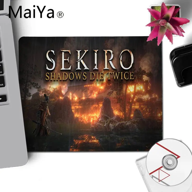 Игра Maiya sekiro прочный резиновый коврик для мыши большой коврик для мыши Аниме Коврик для мыши для ноутбука компьютерная клавиатура Коврик Настольный коврик - Цвет: No Lock Edge 20x25cm