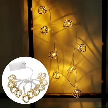 

LED String Light 10LED Battery Operated Metal Party Fairy Light Decoration Light Drop Ship