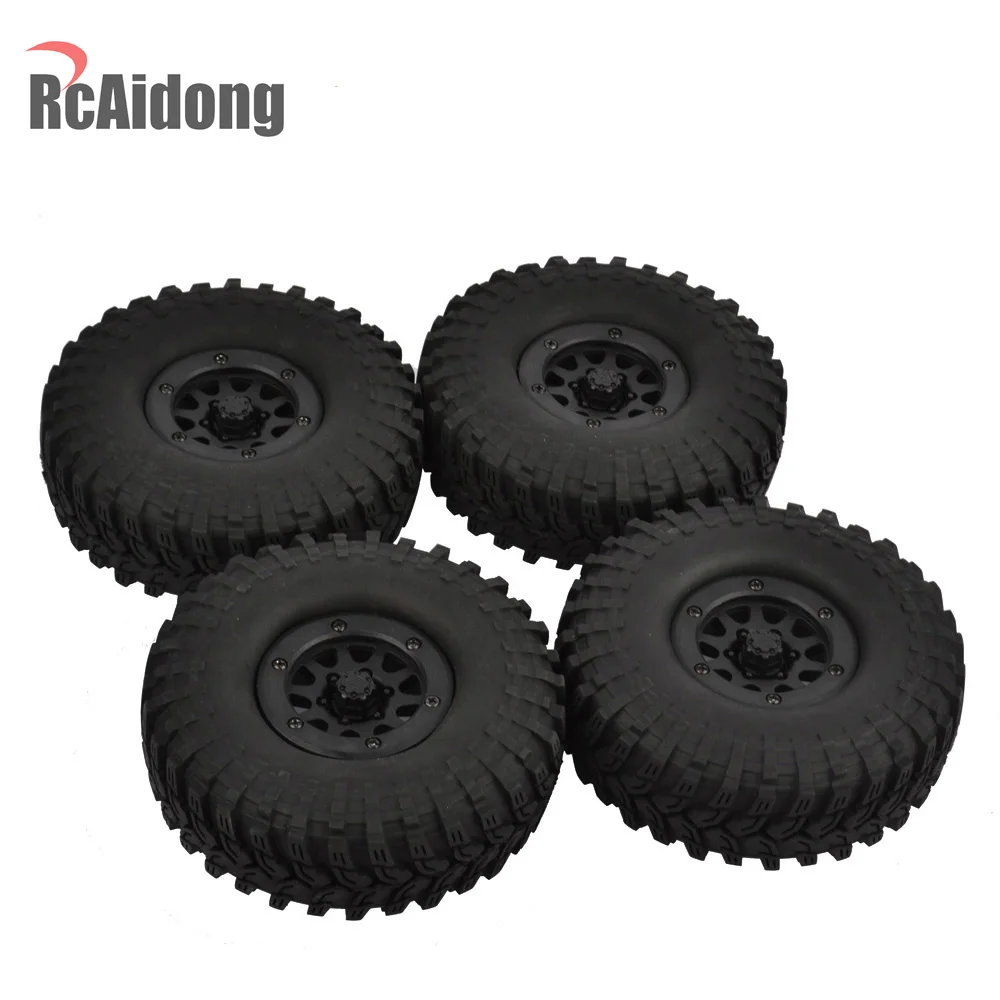 4 шт. 114 мм 1 9 &quotрезиновые шины и колеса Beadlock для осевого SCX10 90046 Traxxas TRX4 D90 1:10 RC Рок