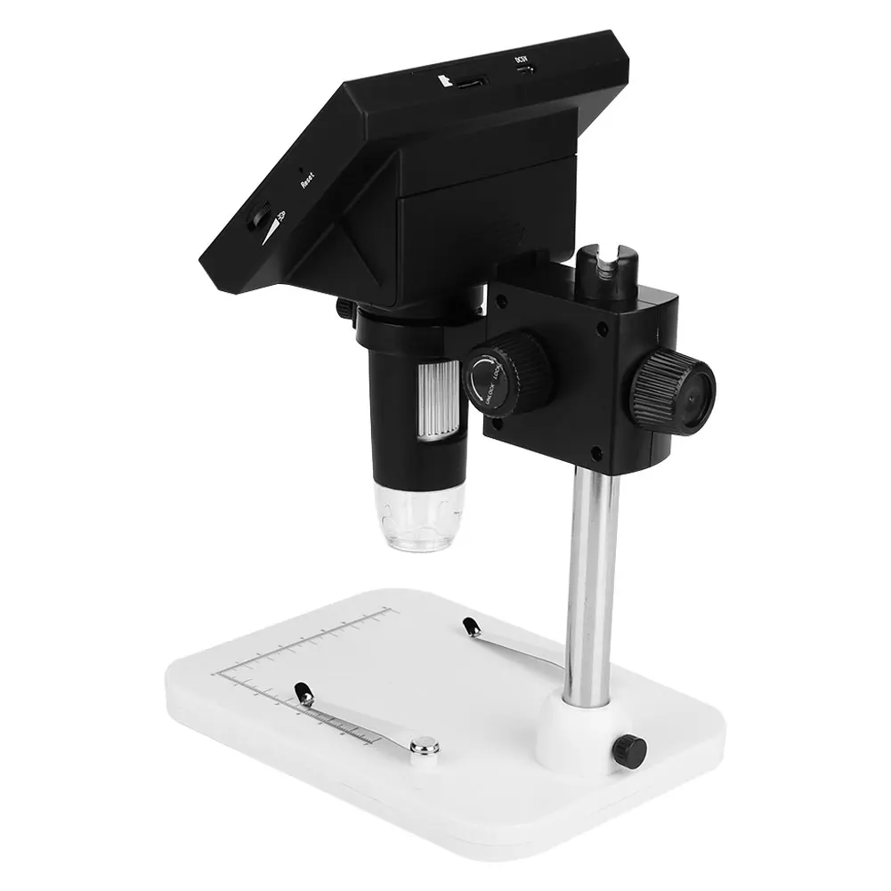 Электронный микроскоп Прочный водонепроницаемый 4,3 дюймовый дисплей фотографии 8LED DM3 видео экран в реальном времени микроскоп мониторинг