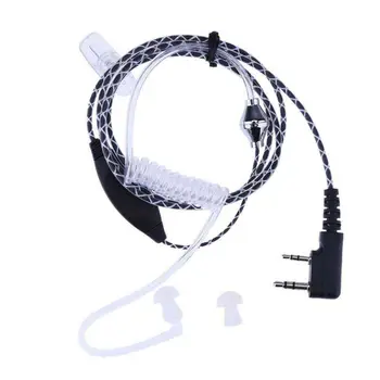

PTT 2 Pin Acoustic Tube Earpiece Headset For Kenwood Walkie Talkie Radio