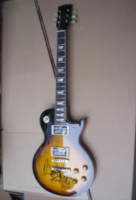 

New Arrival LP Slash Electric Guitar Cibson Slash Logo On Body Top Quality In Brown Burst 090225