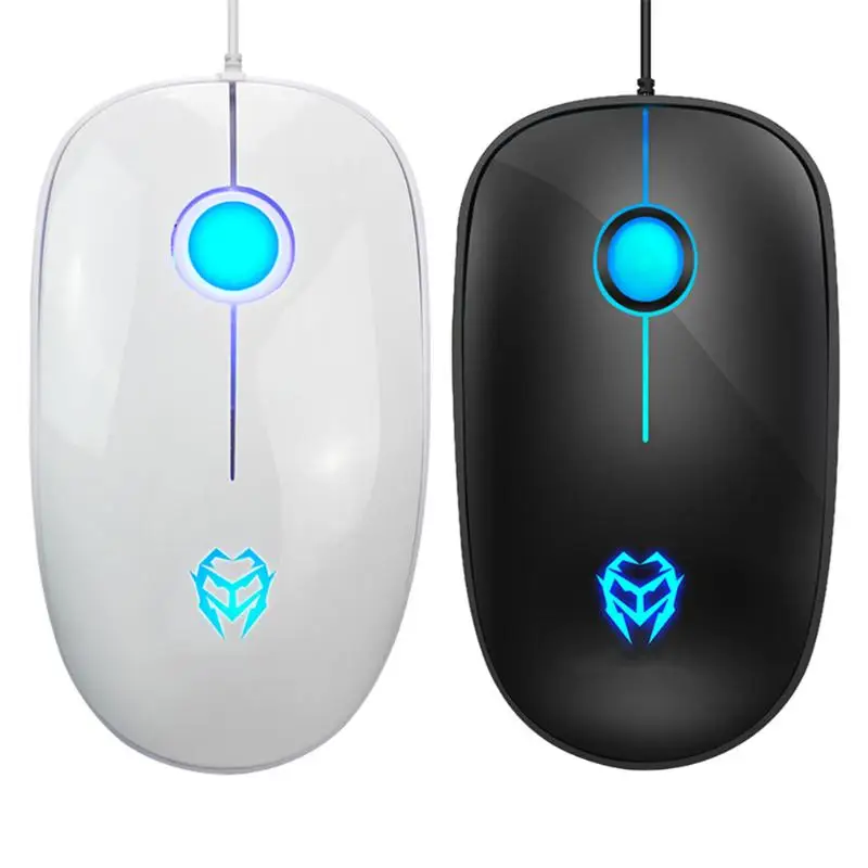 Wired Mouse Mice Ergonomic Silent USB Port Wired Round Scroll Wheel