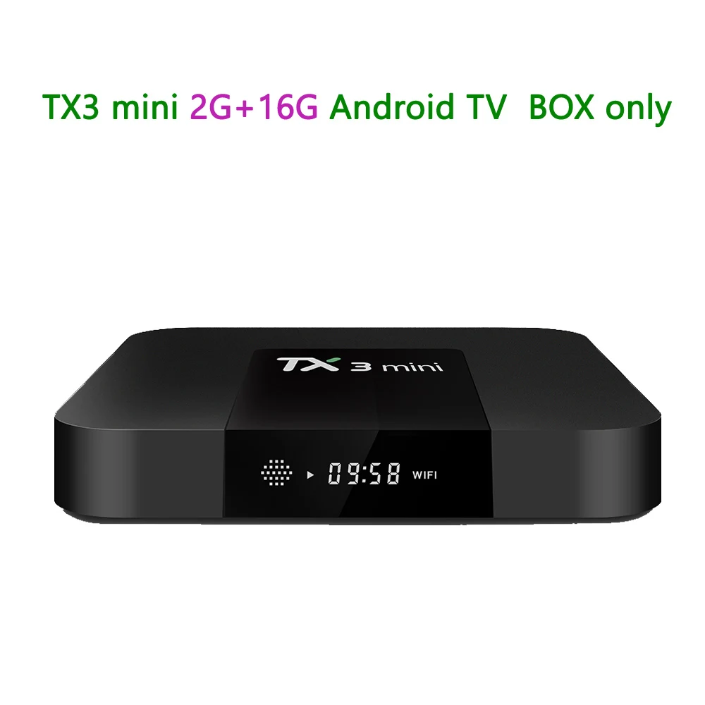 TX3 Мини Android 7,1 ТВ приставка 2 Гб 16 Гб DLNA WiFi LAN HD медиаплеер приставка Amlogic S905W четырехъядерный H.265 Мини ПК Smart tv - Цвет: Оранжевый