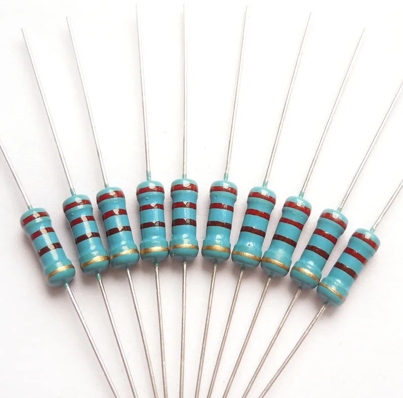 Ers1238876ty 1 2w 220 Ohm 220r Ohm 0 5w Watt 100 Asli Baru Tetap Resistor Karbon Film Resistor Tahan 5 500pcs Film Opp Film Colorfilm Export Aliexpress