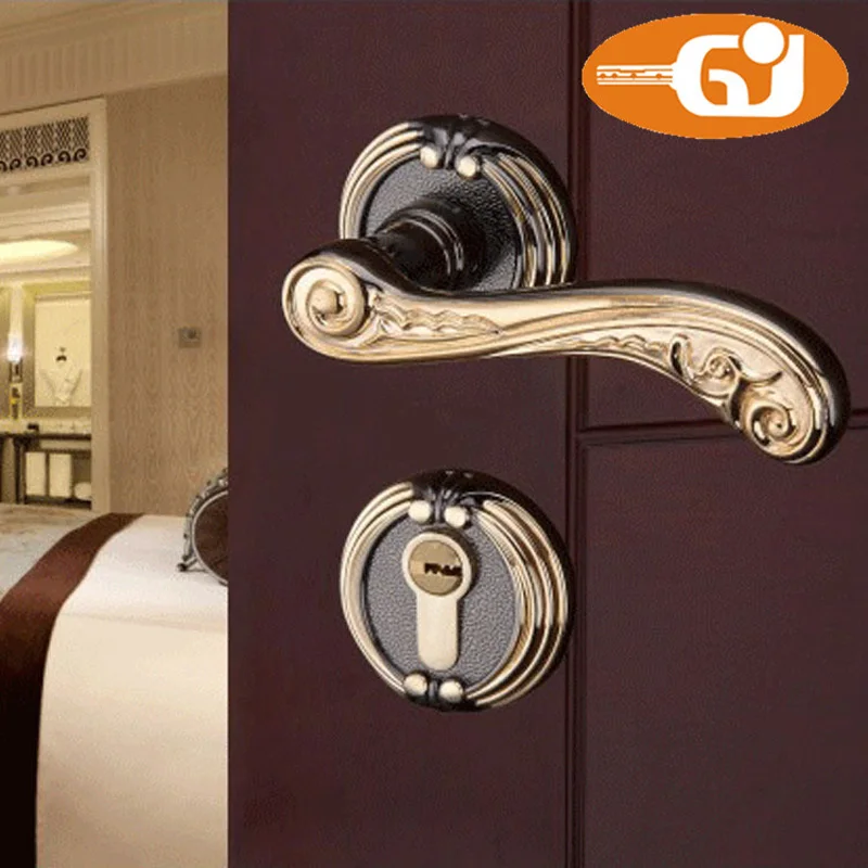 

High quality security lock with keys door handle lock on rose
