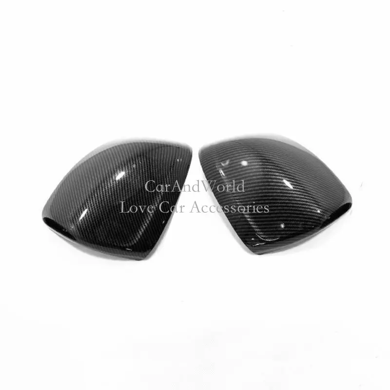 

For Volvo XC40 2018 2019 Side Door Rear View Mirror Protector Cover Rearview Frame Panel Trim Carbon Fibre Car Molding Accessory